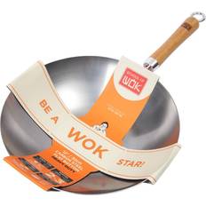 School of Wok School of Wok Wok Star 30cm Carbon Heavy Duty with FREE Gift