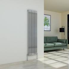 Radiators WarmeHaus Designer Small Radiator Panel Modern Chrome Vertical Single 1800x408mm