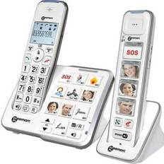 Geemarc Mobility Pack Foto Cordless analogue Answerphone, Camera button, Hands-free, Hearing aid compatibility White