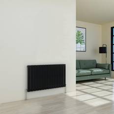 Radiators WarmeHaus Designer Black Panel Modern Heating Small Radiator Horizontal Single 600x1020mm
