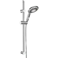 SCHÜTTE Ensemble De Barre De Douche Chrome Pommeau Salle De Bain Argent