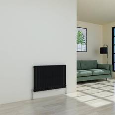 Radiators WarmeHaus Designer Black Panel Modern Heating Small Horizontal Single 600x884mm