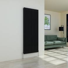 Radiators WarmeHaus Designer Black Panel Modern Heating Small Radiator Vertical Double 1800x680mm