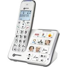 Geemarc Landline Phones Geemarc AMPLIDECT 295 PHOTO Cordless Big Button Answerphone, Camera button Backlit White