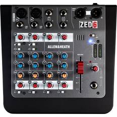 Allen & Heath Mezcladores de estudio Allen & Heath ZED-6 Mesa de mezclas