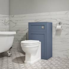 P-Trap Toilets Baxenden 500mm Blue Back to Wall Toilet Unit Only Baxenden