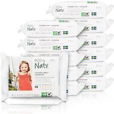 Beige Toallitas & Toallas Eco by Naty Flushable Baby Unscented 504 Wipes