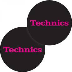 Rosa Skivspelare Technics Slipmat 60652 Simple T3:Pink on Black