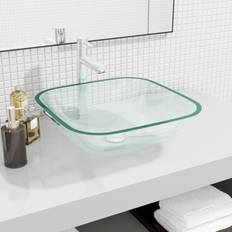 vidaXL Verre 42x42x14 cm Transparent