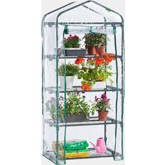 VonHaus Mini Greenhouse â 4 Tier Weatherproof