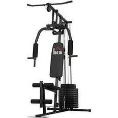 Fitness Machines Homcom Multifunction Home Gym Machine, With 45Kg Weight Stacks, For Strength Training