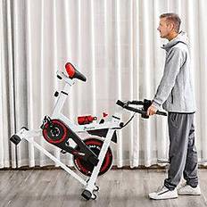 Appareils de Fitness Homcom Exercise Cycling Bike with Adjustable Height