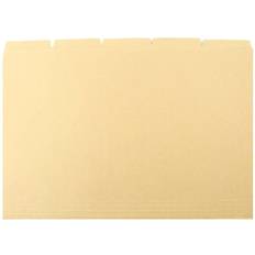 Q-CONNECT Kraft Tabbed Folder 170gsm 356x240mm Buff Pk