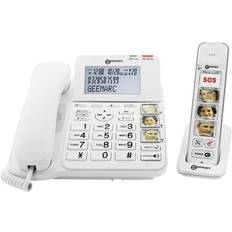 Geemarc AMPLIDECT COMBI-PHOTO 295 Corded Big Button Answerphone, Camera button Backlit White