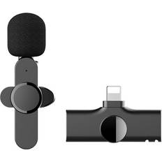 Wireless lavalier microphone with light