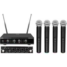 Omnitronic OMNITRONIC UHF-E4 Wireless Mic System 518.7/520.9/523.1/525.3MHz