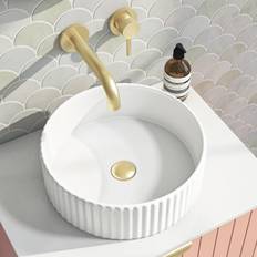 Oregon Round Small Countertop Basin Fluted