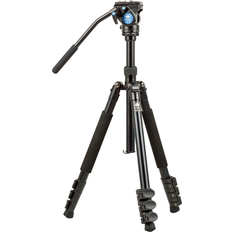 Camera Tripods ET-1004 4-Section Aluminum Travel Tripod with VA-5 Ultra-Compact Video Head 55 Max Height