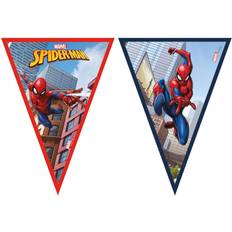 Rood Feestdecoraties Procos Spiderman Vlaggenlijn 2,3mtr