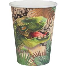 Juhlatarvikkeet Santex Pahvimukit Dinosaurus 10-pakkaus