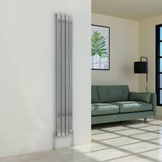 Radiators WarmeHaus Designer Small Radiator Panel Modern Heating Chrome Vertical Single 1800x272mm