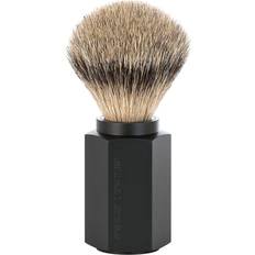 Brun Barberkoste Mühle Hexagon Silvertip Shaving Brush Anodised Aluminum Graphite