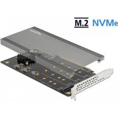 Nvme card DeLock PCI Express X16 Card to 4 x Internal NVMe M.2 Key M