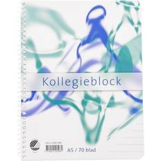 Kollegieblock linjerat 70g Kollegieblock A5 70g linjerat, 5