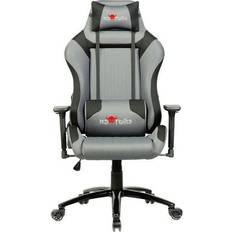 150kg gamer stole Red fighter C3, Universal spelstol, 150 kg, Svart, Nylon, Grå, Skum