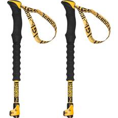 Bastones de senderismo Grivel Telescópicos Trail Vario con 2 Rosetas Negro Amarillo Par - Black