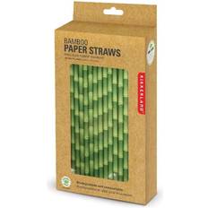 Pailles vente Kikkerland KKCU75 PAILLE EN PAPIER BAMBOU LOT DE 144 PIÈCES