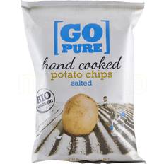 Snacks på tilbud Go Pure Chips med salt økologiske