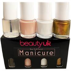 Negleprodukter BeautyUK Rose Gold French Manicure Set 4x9ml
