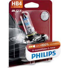 Hb4 pærer Philips HB4 X-tremeVision G-force pærer 130% mere lys 1 stk)