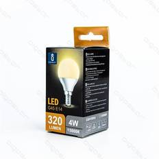 A - E14 Lampadine Aigostar Lampadina Led E14 G45 a sfera 4W Bianco caldo 3000K