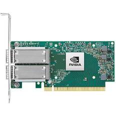 Verkkokortit ja Bluetooth-sovittimet Nvidia 900-9X513-0053-SN2, Sisäinen, Langallinen, PCI Express, Ethernet Fiber, 25000 Mbit/s, Vihreä Harmaa