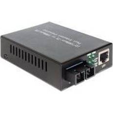 Netzwerkkarten & Bluetooth-Adapter DeLock Fibermedieomformer Ethernet Fast Ethernet > På fjernlager, levevering hos dig 24-11-2022