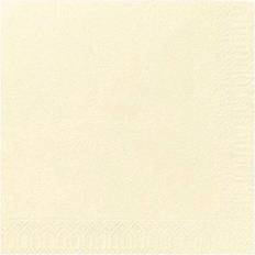 Duni Papirservietter Duni Servietter 3-lags buttermilk 40cm 1000stk/kar