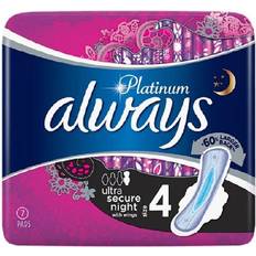 Always Platinum Secure Night Pads Wings