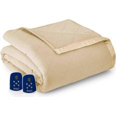 Micro Flannel Electric Heating Weight Blanket Beige (274.3x228.6cm)