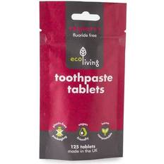 Fluor tabletter Eco Living Tandpasta Tabletter Refill Rasperry Fluor
