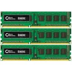 Ram ddr 3 Micro CoreParts 6GB Memory Module (3 x 2GB, 1333MHz, DDR3-RAM, DIMM) RAM, Grün