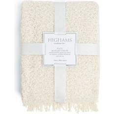 Textiles Highams Luxury Faux Mohair Blankets Yellow