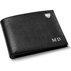 Aspinal of London Finest Quality Full-Grain Black Saffiano Print Lightweight Wallet