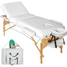 Massagebriks tectake Massagebriks Somwang med 3 zoner, 7,5 cm polstring hvid