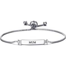 Philip Jones Mum ID Friendship Bracelet - Silver/Transparent