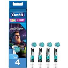 Oral-B Kids Disney Lightyear Electric Toothbrush Brush Head 4- pack