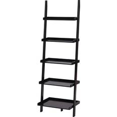 Wall ladders Charles Bentley Tall Wooden 5 Rung Storage Ladder Black