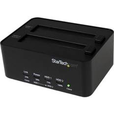 StarTech SATDOCK2REU3 USB 3.0 SATA Hard Drive Duplicator Eraser Dock