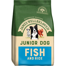 James Wellbeloved Chien Animaux de compagnie James Wellbeloved Complete Dry Junior Dog Food Fish & Rice